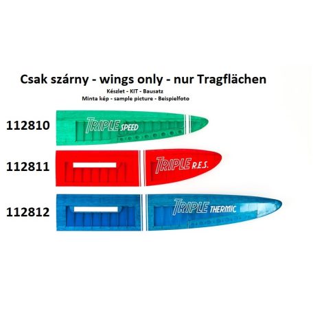 Triple - Thermic - WINGS ONLY - wood KIT - 255cm - Aeronaut