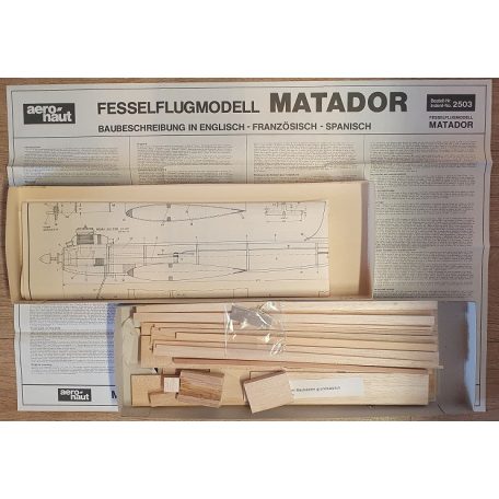 MATADOR - 1022 mm Holzbausatz KIT Fesselflugmodell - Aeronaut