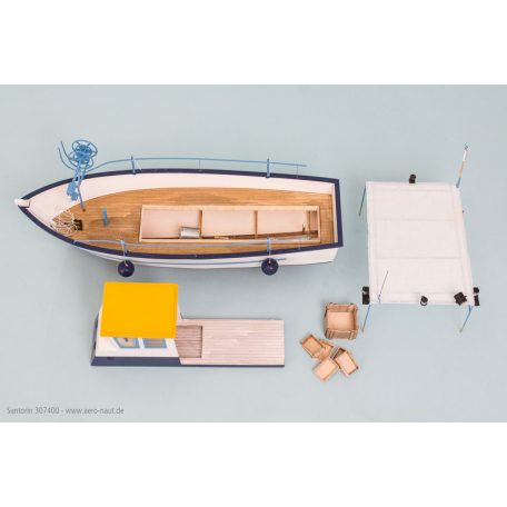 Santorin Fischerboot 510mm Holzbausatz KIT - Aeronaut 