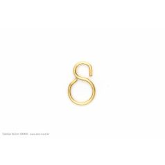 Kötéllyuk sárgaréz 9x5x0,8mm - 10x - Aeronaut