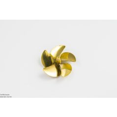Boat propeller 5-blades brass d: 20 mm, CW, Raboesch