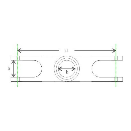 Folding prop center piece Alu 42/8mm -5° 2-blades Aeronaut