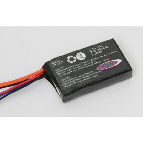 Lipo 2s 7,4V 850mAH BEC/JST - Jamara