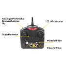 Quadrocopter Q-Drohne APH + kamera 2,4 Ghz RTF