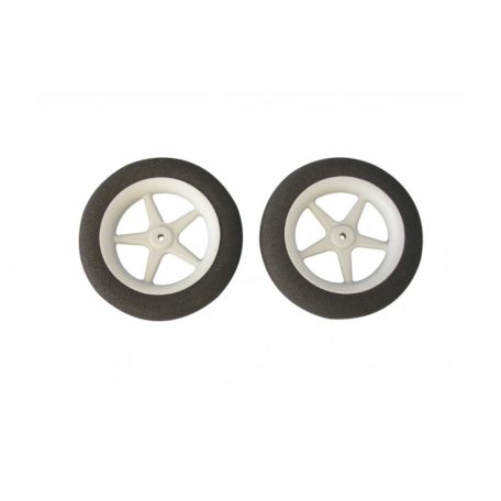 Wheels d: 63 x 12 mm ultra-light, shaft d: 2,0 mm - 1 pair - Jamara 