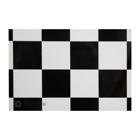 Oracover FUN black & white squares 104mm - 60 x 100cm