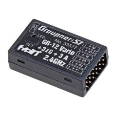 HOTT receiver GR-12 + 3XG (gyro) + Vario 2,4 GHz Graupner