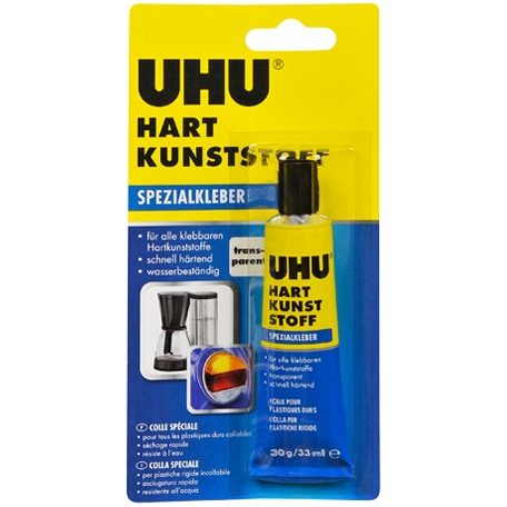 UHU hard plastic glue 33ml