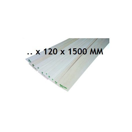 Balsa 1,5 x 120 x 1500 mm