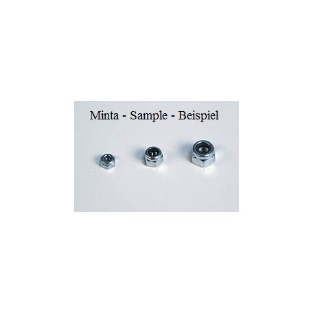 Lock nut M3.5 galvanized DIN 985 -  10pcs