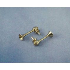 Hajó kürt 11mm x d: 4mm sargaréz - 2x - Krick