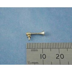 Hajó kürt 11mm x d: 4mm sargaréz - 2x - Krick