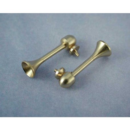Hajó kürt 20mm x d: 6mm sargaréz - 2x - Krick