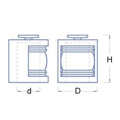 Hajó lámpák modern átlátszó 8 mm - 2x - Krick