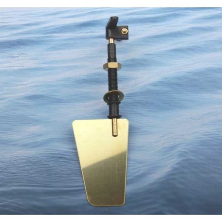 Boat rudder set brass 60 x 41 mm - Krick