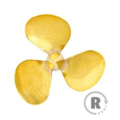 Hajócsavar sárgaréz d: 50 mm 3-lapad JOB - 1x - Raboesch