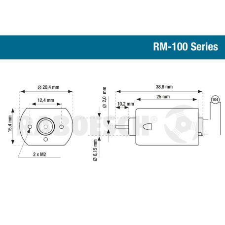 Brushed motor 130 RM 6,0 - 12,0V, 22g - Raboesch