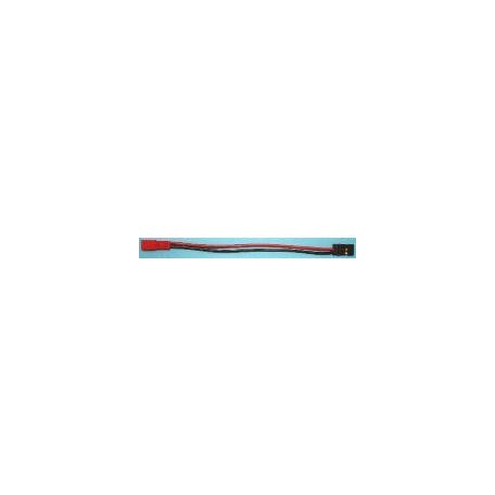Adapter cable BEC-male <-> JR-Servo-male, 0,5 mm², 10 cm