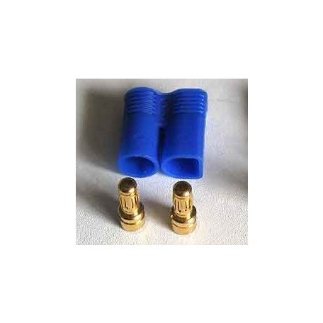 EC3 3,5 mm Goldstecker + blaues Gehaeuse - 1x