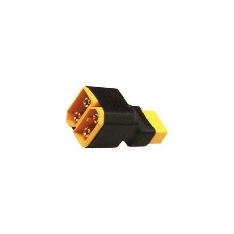 XT-60 adapter plug short series female + 2x male gold - 1x