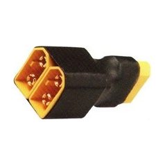 XT-60 adapter plug short paralel female + 2x male gold - 1x