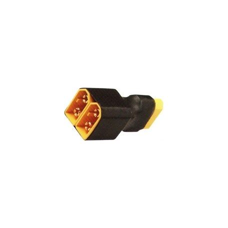 XT-60 adapter plug short paralel female + 2x male gold - 1x