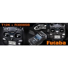   FUTABA T12K 2.4GHz T-FHSS adó + R3008SB M2 vevő szett - mode 2