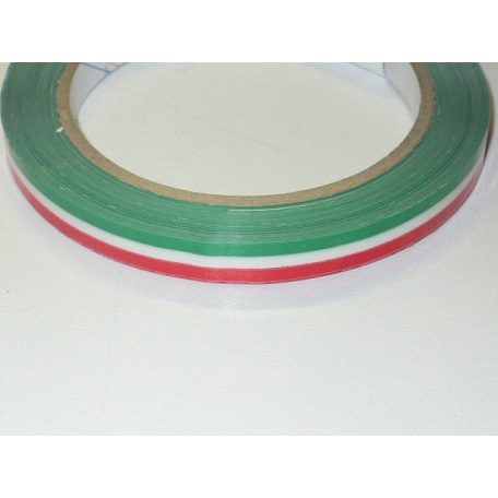 Selfadhesive tape HUNGARIAN FLAG colours - 9 mm x 60 meter