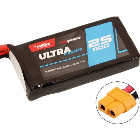 RO-POWER Ultra MAXAMP 2s 1100mAh 35C (70C) Lipo - Robbe