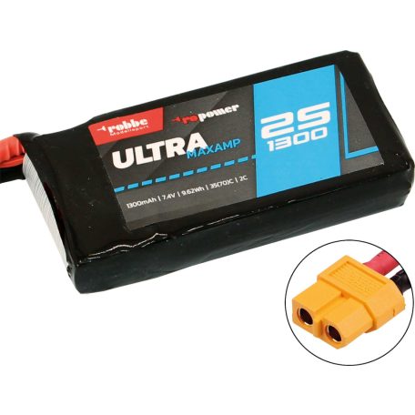 RO-POWER Ultra MAXAMP 2s 1300mAh 35C (70C) Lipo - Robbe