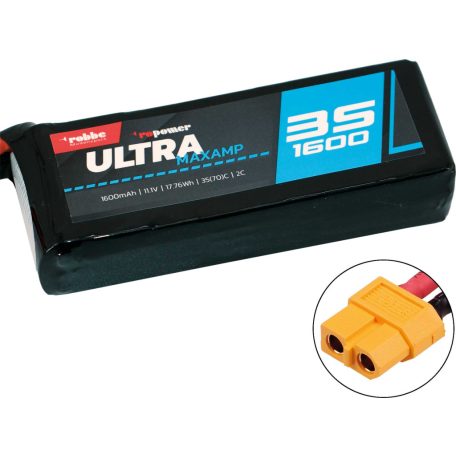 RO-POWER Ultra MAXAMP 3s 1600mAh 35C (70C) Lipo