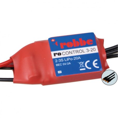 RO-Control brushless controller 20 A, 2-3s Lipo - Robbe