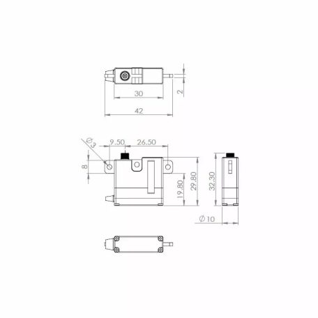 HV6130 Digital Servo 22,5g - 10mm - 6-8,1kg - MKS