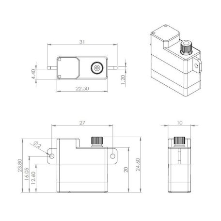 HV6110 Digital Servo 10g - 10mm - 3,0kg - MKS