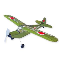 Piper L-21B - 54cm - Gumimotoros modell - fa KIT - Siva