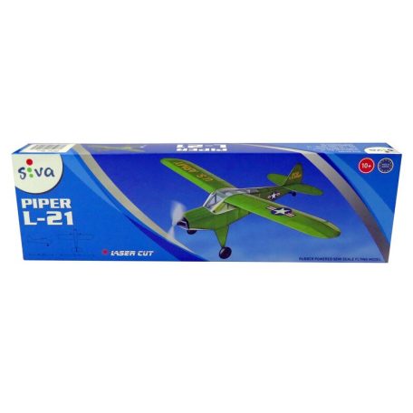 Piper L-21B - 54cm - Gummimotormodell - Holzbausatz KIT - Siva