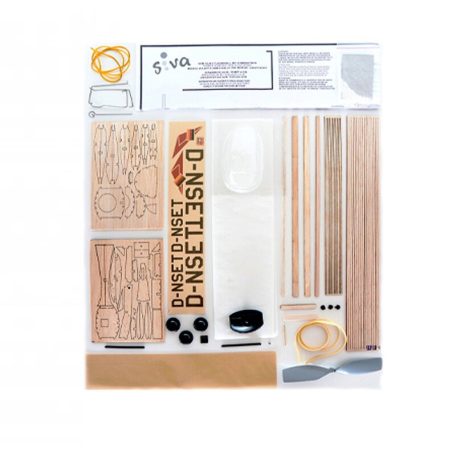 Piper Pawnee PA-25 - 54cm - rubber motor model - wood KIT - Siva