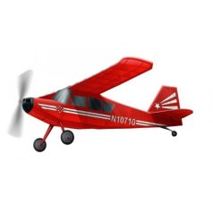   Bellanca Citabria - 54cm - Gumimotoros modell - fa KIT - Siva