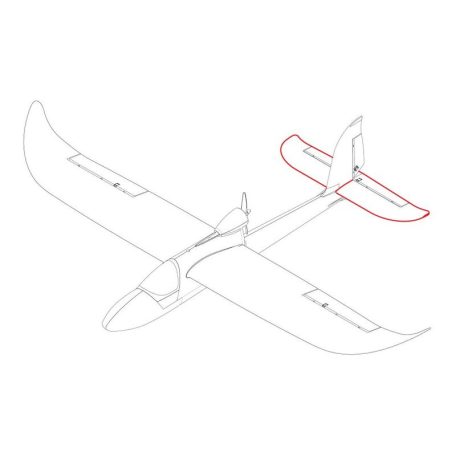 Sky Surfer V2 1400mm ARF (PnP) - BLAU oder ROT - Höhenleitwerk