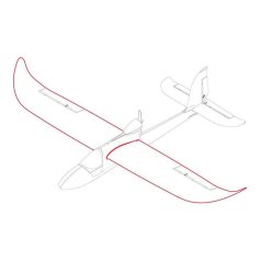   Sky Surfer V2 1400mm ARF (PnP) - blau oder rot - Tragflächenset (mit 2x Servos)
