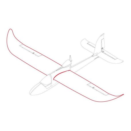 Sky Surfer V2 1400mm ARF (PnP) - blau oder rot - Tragflächenset (mit 2x Servos)