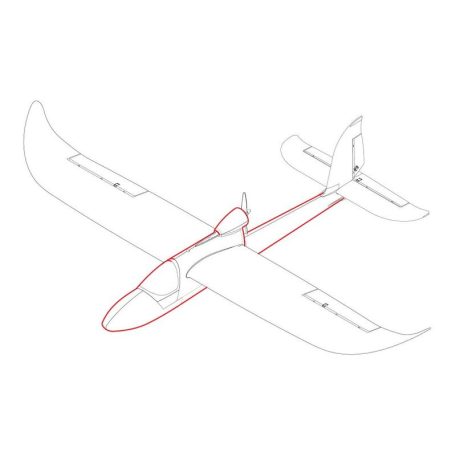 Sky Surfer V2 1400mm ARF (PnP) - BLAU oder ROT - Rumpfset (+ 2x Servo)