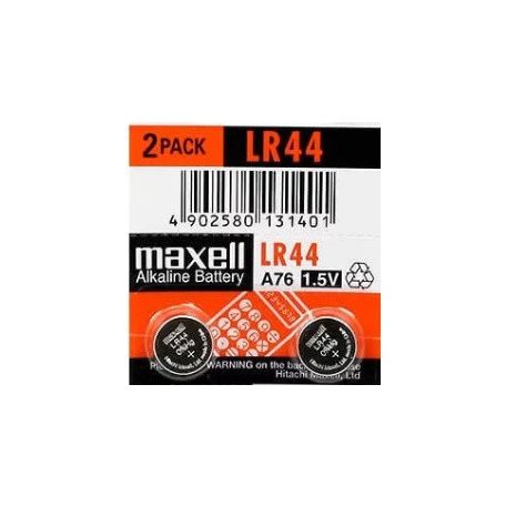 Batterie Maxell LR44 1,5 v Alkaline - 2 Stk.