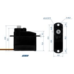 GO-04 Digital Servo (0.06s/60°, 0.55kg, 4,0g) - Kavan