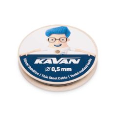   Acélhúzal sodrot Diamantlitze 0,5 mm x 50 méter (1x7, max. 20 kp) Kavan