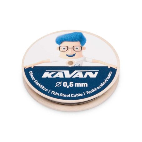 Acélhúzal sodrot Diamantlitze 0,5 mm x 50 méter (1x7, max. 20 kp) Kavan