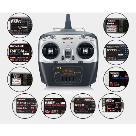T8FB 8-Kanal Fernsteuerung 2,4 GHz + Empfänger set - RadioLink