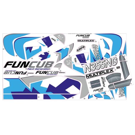 FunCub NG decal set - blue - Multiplex