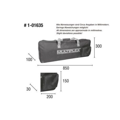 Szárny taska 850 x 300 x 100 mm - Multiplex
