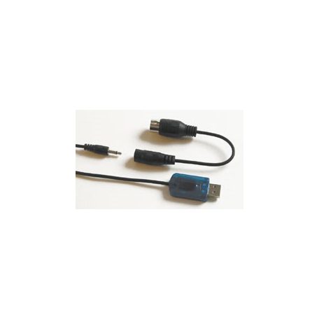 USB Simulator - Interface cable + DIN plug adapter - HiTEC-Remote Control 